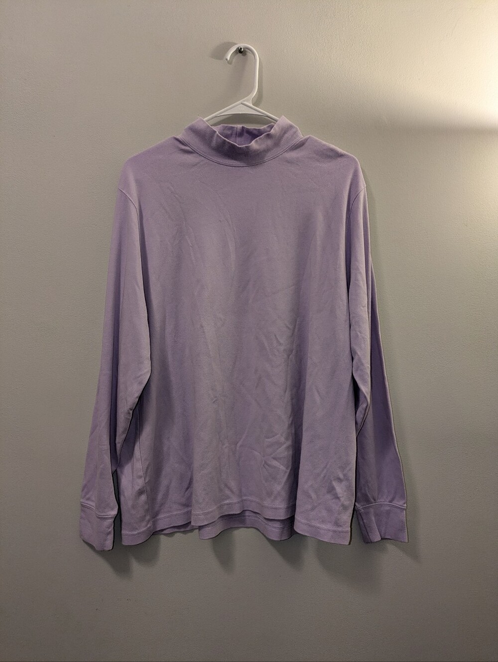 Lands' End lavender long sleeve shirt 2XL